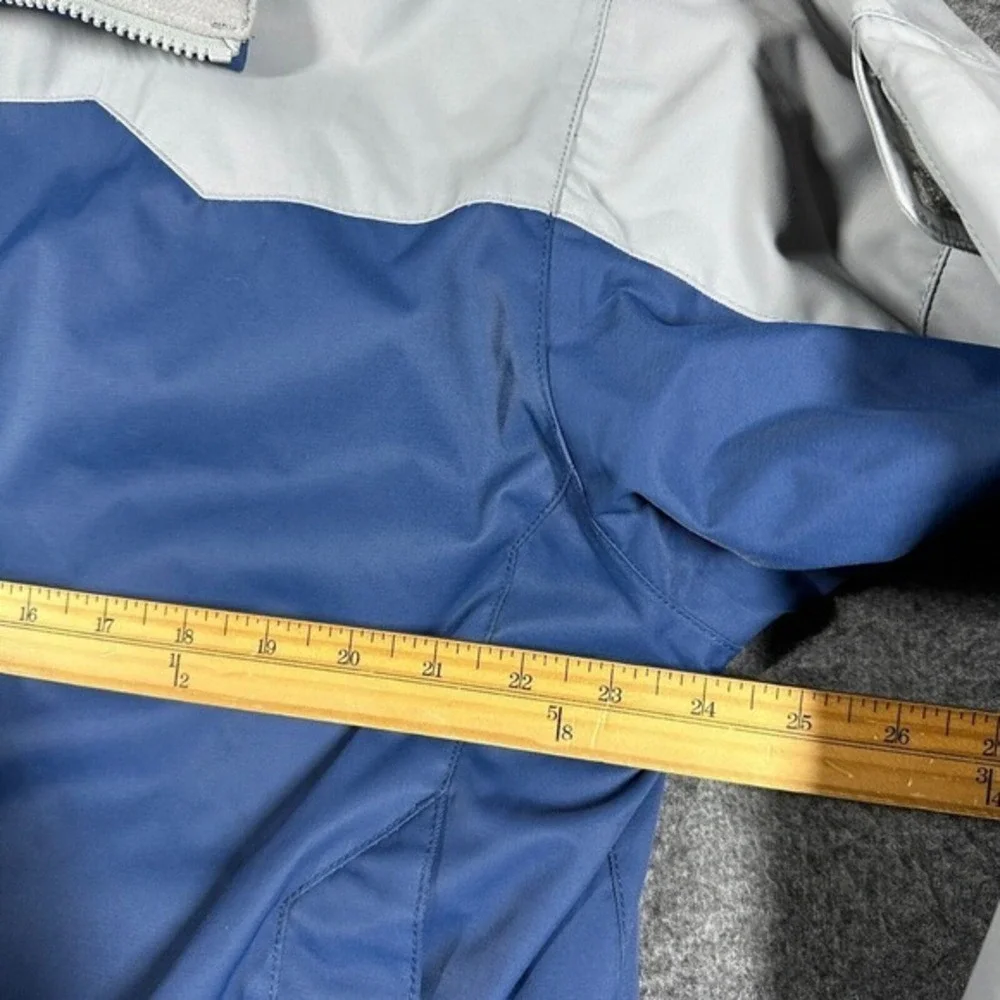 K2 Outerwear Zip Front Snowboarding‎ Skiing Jacket Womens Large L Blue Gray